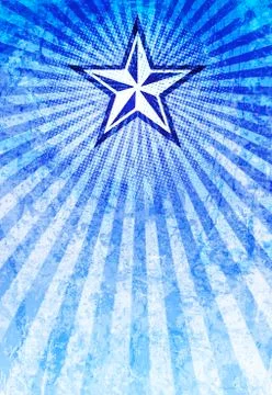 Propaganda star blue light rays background 写真素材