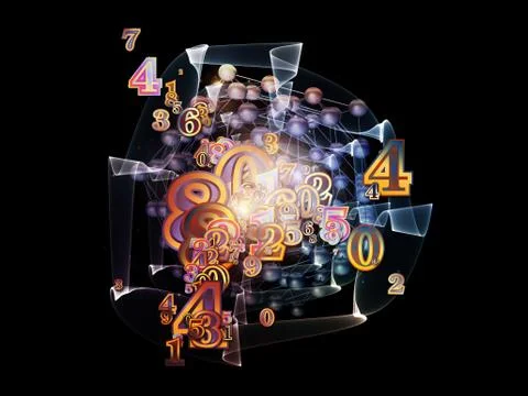 Propagating of Numbers Illustrazione stock