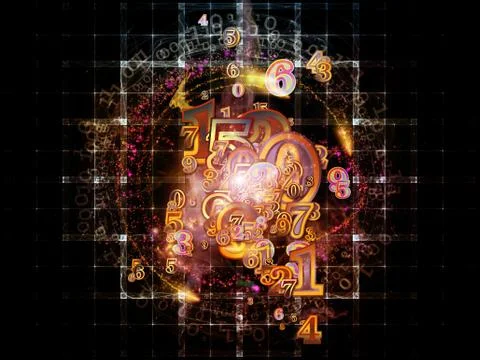 Propagating of Numbers Stock Illustration