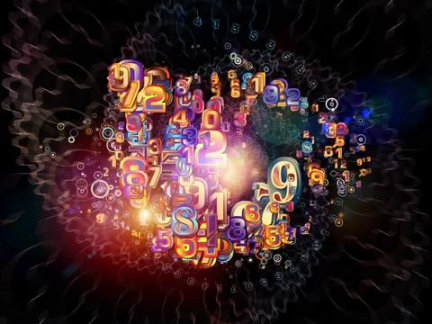 Propagating of Numbers Stock Illustration