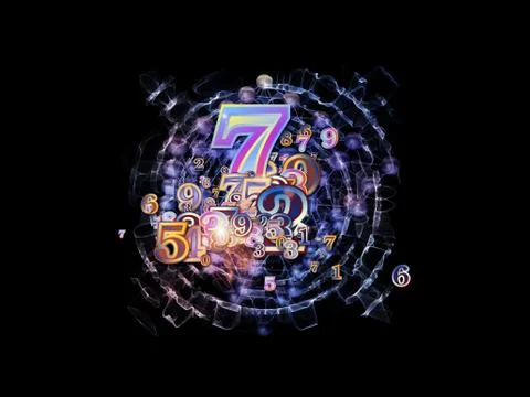 Propagating of Numbers Illustrazione stock