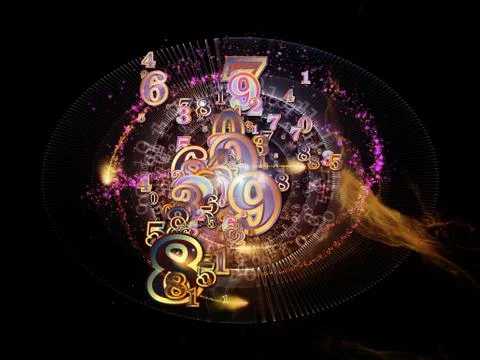 Propagating of Numbers Stock Illustration