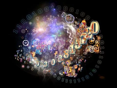 Propagating of Numbers Stock Illustration
