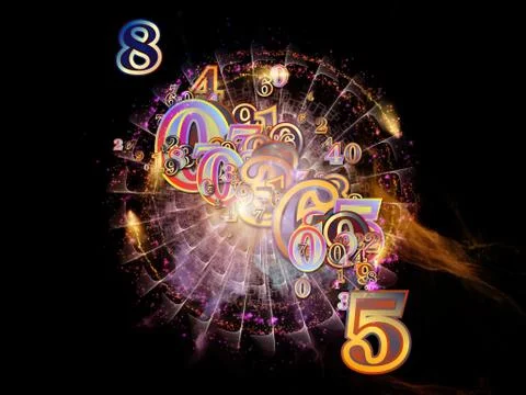 Propagating of Numbers Illustrazione stock