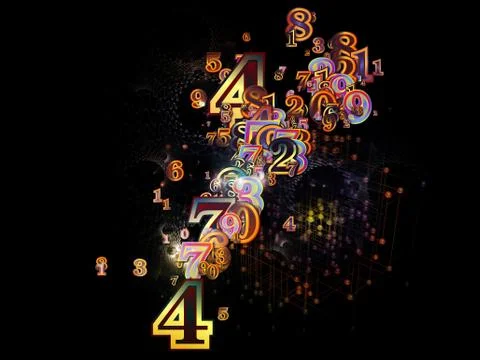 Propagating of Numbers 库存插图