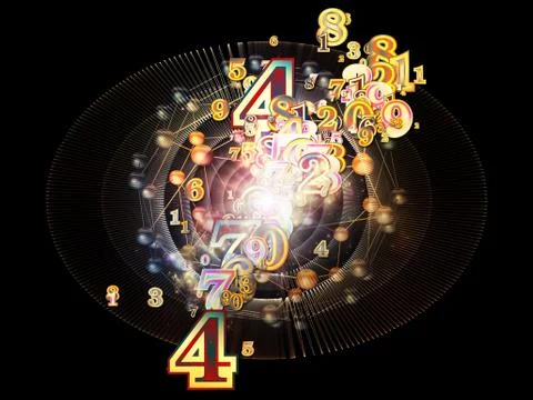 Propagating of Numbers Stock Illustration