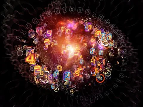 Propagating of Numbers Stock Illustration