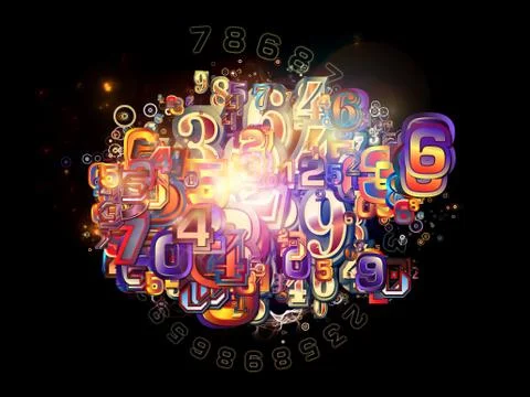 Propagating of Numbers Illustrazione stock