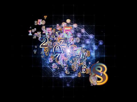 Propagating of Numbers Stock Illustration