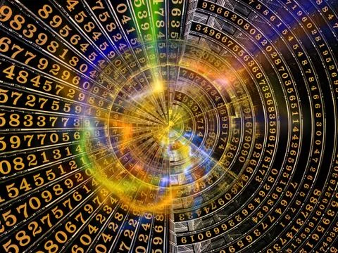 Propagating of World of Numbers 스톡 일러스트