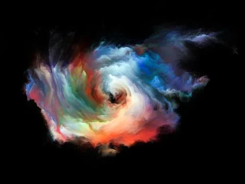 Propagation of Color Motion Stock Illustration