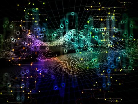 Propagation of Data Transfers 스톡 일러스트