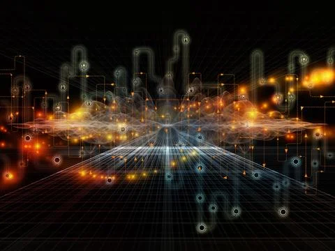 Propagation of Data Transfers 스톡 일러스트