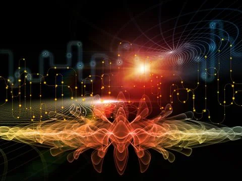 Propagation of Data Transfers Stock Illustration