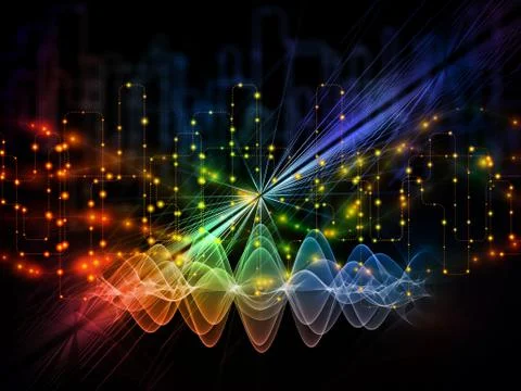 Propagation of Data Transfers Stock Illustration