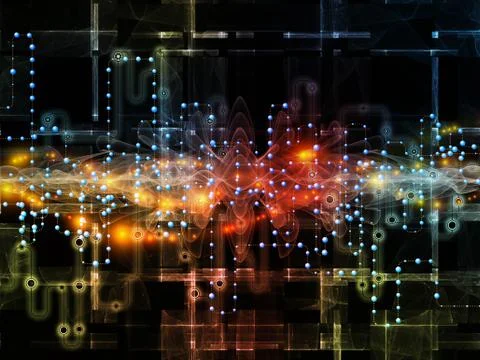 Propagation of Data Transfers Illustrazione stock