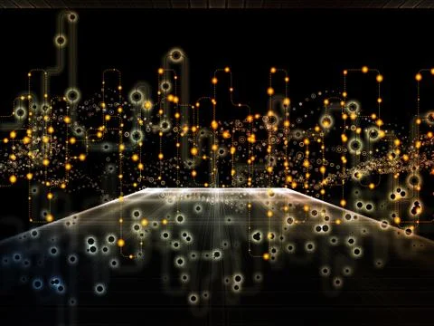 Propagation of Data Transfers Stock Illustration