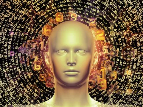 Propagation of Digital Thoughts Stock Illustration