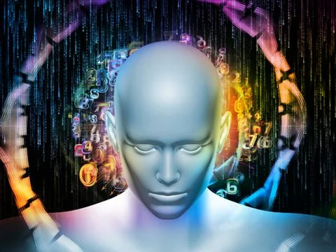 Propagation of Digital Thoughts イラスト素材