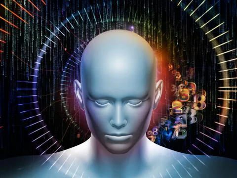 Propagation of Digital Thoughts Stock Illustration