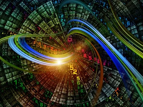 Propagation of Digital World 스톡 일러스트
