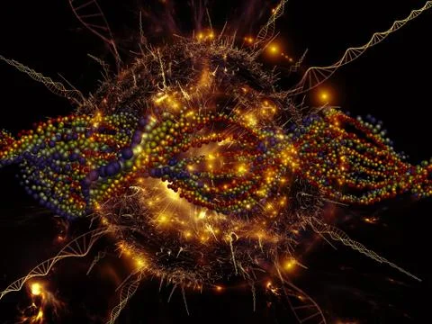Propagation of DNA Stock Illustration