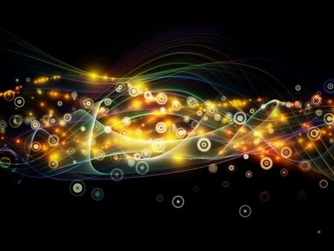 Propagation of Dynamic Network 스톡 일러스트