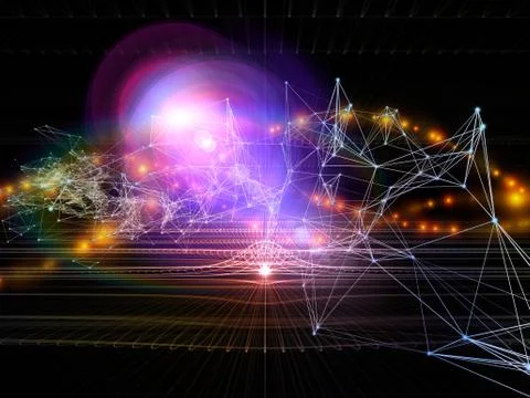 Propagation of Information Stream Stock Illustration