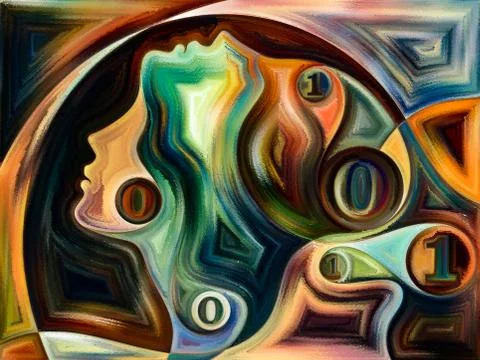 Propagation of Inner Colors Stock Illustration
