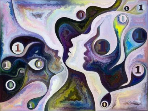 Propagation of Inner Colors 스톡 일러스트