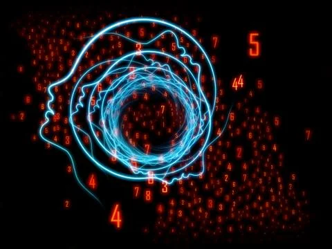 Propagation of Integers Stock Illustration