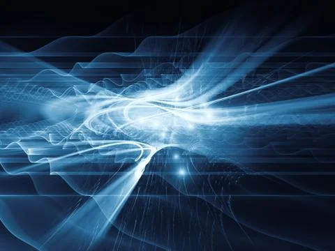 Propagation of Light Waves Stock Illustration