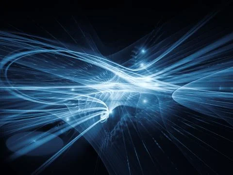 Propagation of Light Waves Stock Illustration