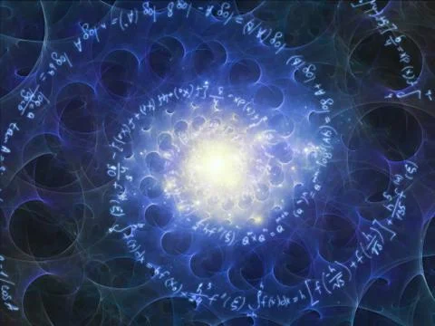 Propagation of Math Vortex Stock Illustration