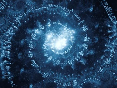 Propagation of Math Vortex 스톡 일러스트