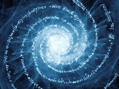 Propagation of Math Vortex Stock Illustration