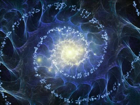 Propagation of Math Vortex 스톡 일러스트