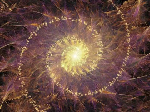 Propagation of Math Vortex 스톡 일러스트