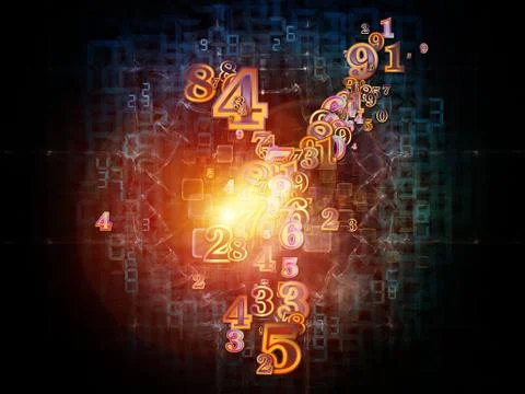 Propagation of Numbers Illustrazione stock