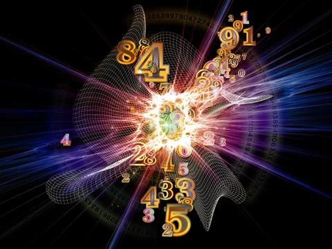 Propagation of Numbers Illustrazione stock