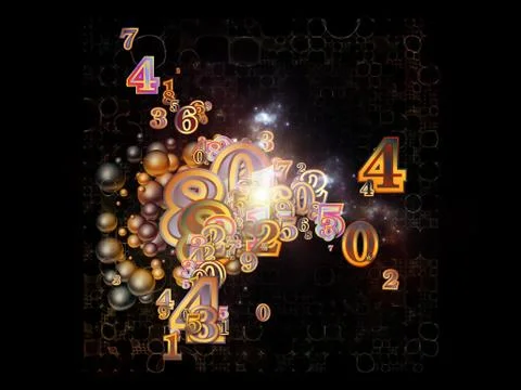 Propagation of Numbers 스톡 일러스트