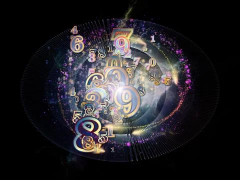 Propagation of Numbers 스톡 일러스트