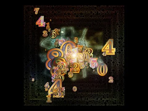 Propagation of Numbers Illustrazione stock