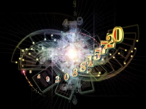 Propagation of Numbers 스톡 일러스트