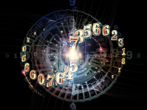 Propagation of Numbers Illustrazione stock