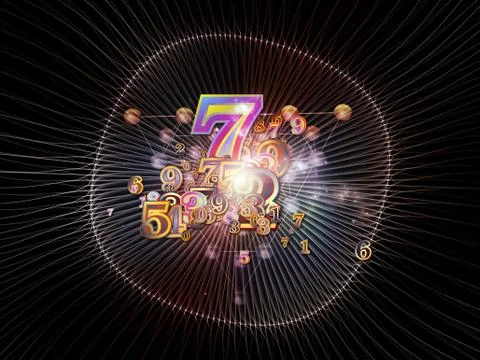 Propagation of Numbers 스톡 일러스트