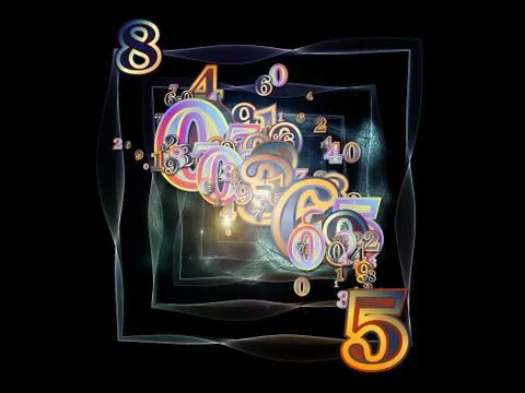 Propagation of Numbers Illustrazione stock