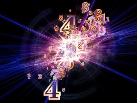 Propagation of Numbers Illustrazione stock