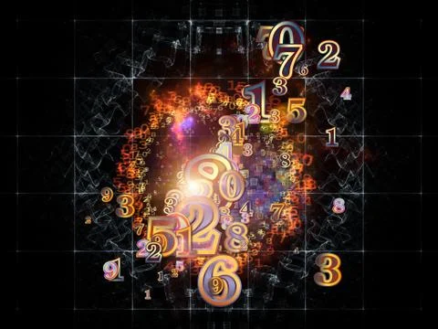 Propagation of Numbers Illustrazione stock