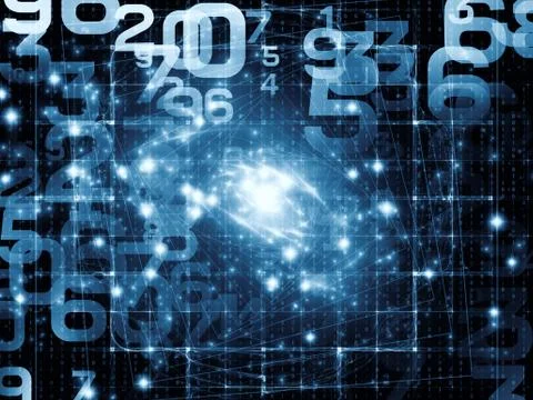 Propagation of Numbers 스톡 일러스트